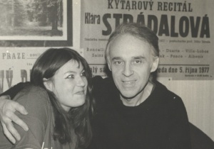 Jiri Jirmal and his successfull pupil Klara Stradalova, 1980