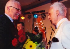 Meeting with president Vaclav Klaus after the concert, 2005