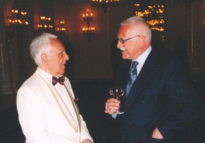 Meeting with president Vaclav Klaus after the concert, 2005